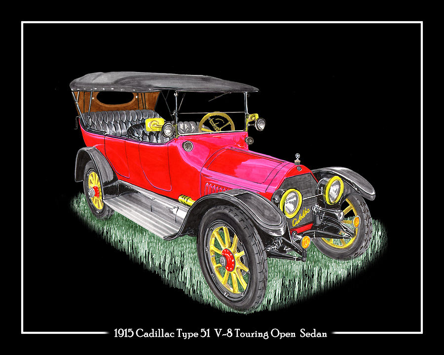 1915 Cadillac Type 51 V 8 Poster Photograph by Jack Pumphrey