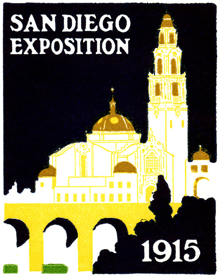 1915 San Diego Expo Poster 1 Painting by Historic Image