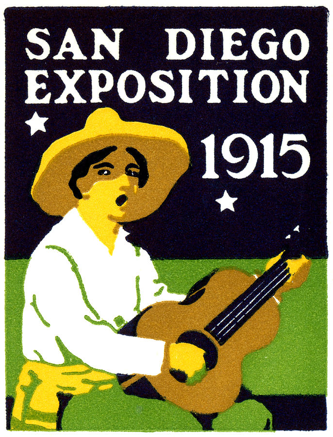1915 San Diego Expo Poster 2 Painting by Historic Image