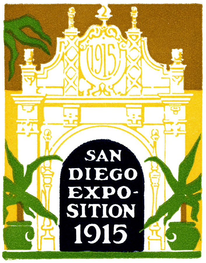 1915 San Diego Expo Poster 3 Painting by Historic Image