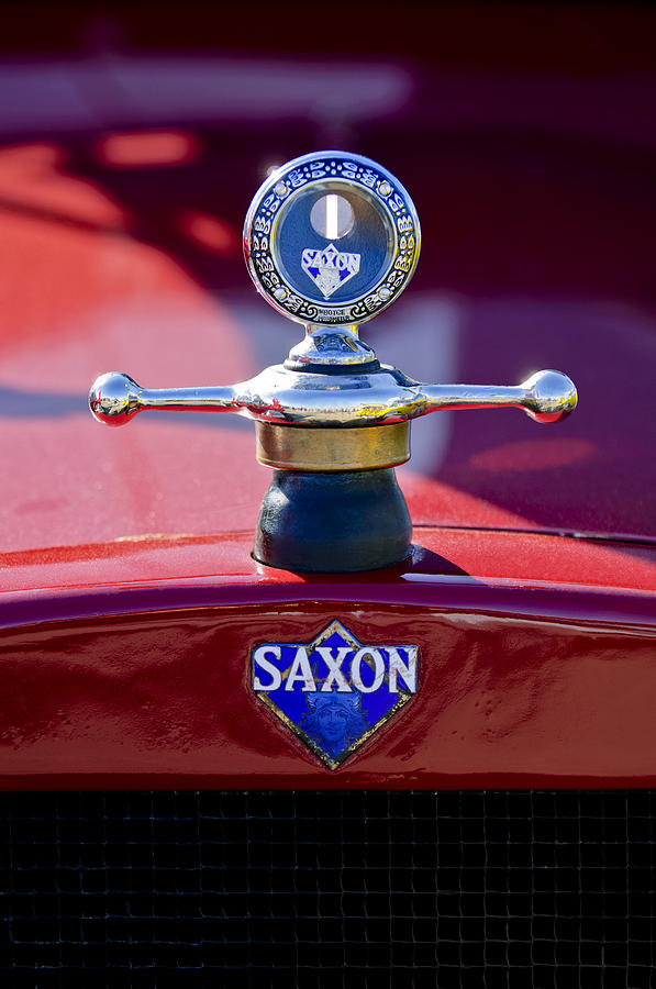 Transportation Photograph - 1915 Saxon Roadster Hood Ornament by Jill Reger