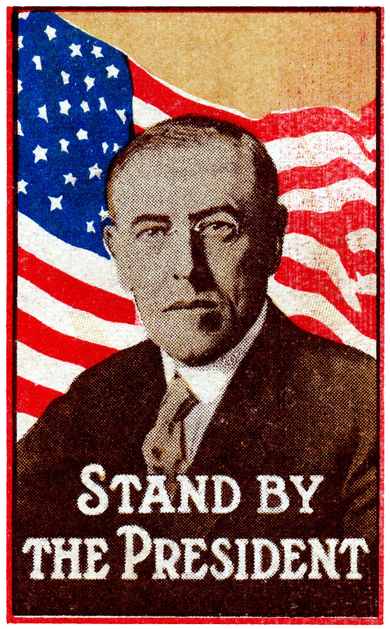 1916 Support President Wilson Painting by Historic Image