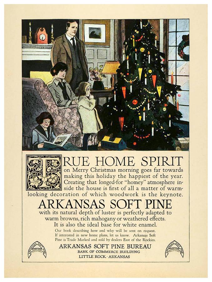 1917 - Arkansas Soft Pine Advertisement - Color Digital Art by John Madison