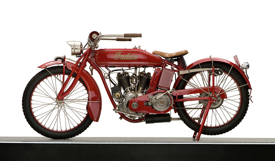 1917 Indian 7hp Powerplus Motorcycle Photograph by Panoramic Images