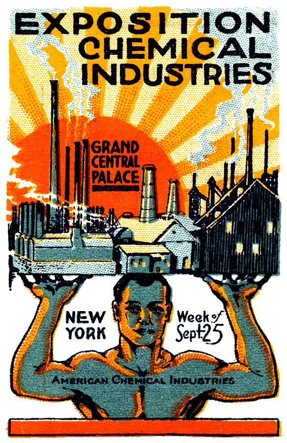 1917 NYC Chemical Expo Poster Painting by Historic Image