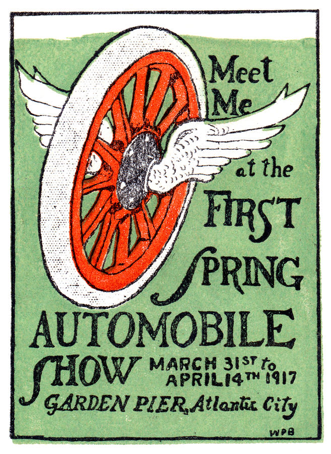 1917 Atlantic City Auto Show Painting by Historic Image