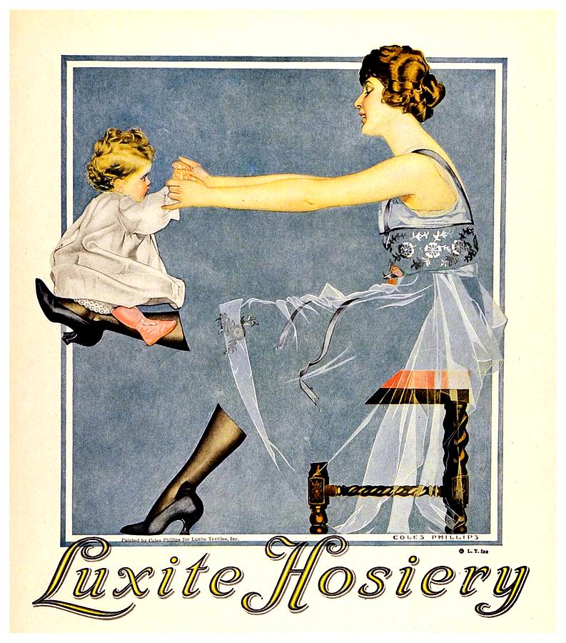 1918 - Luxite Hosiery Advertisement - Color Digital Art by John Madison