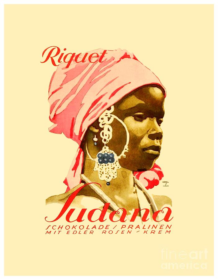 1920 - Riquet Sudana Chocolate Advertisement Poster - Ludwig Hohlwein - Color Digital Art by John Madison