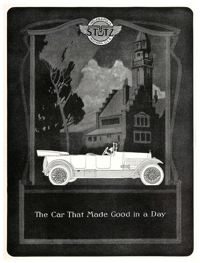1920 - Stutz Automobile Advertisement Digital Art by John Madison
