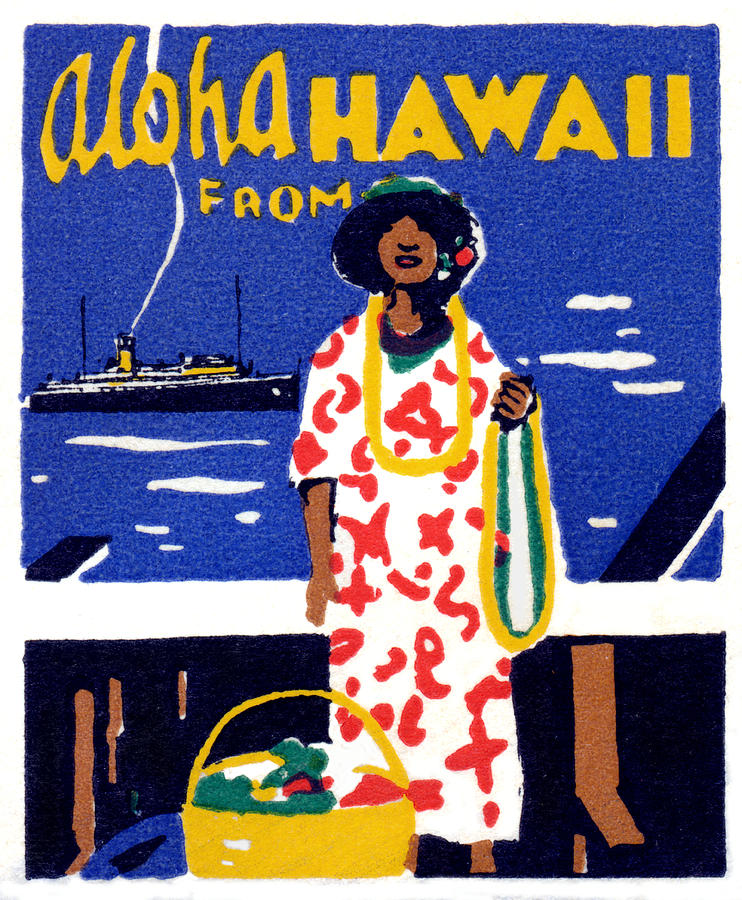 1920 Aloha from Hawaii Painting by Historic Image