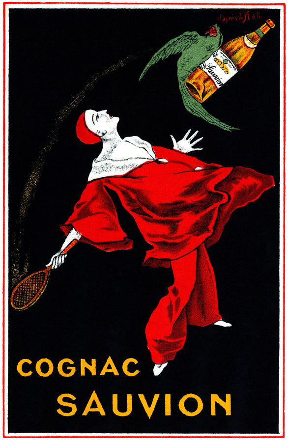 1920 Cognac Sauvion Poster Painting by Historic Image