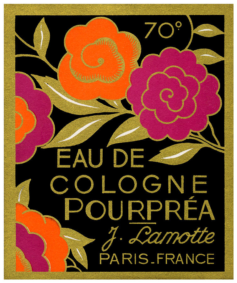 1920 French Eau de Cologne Pourprea perfume Painting by Historic Image