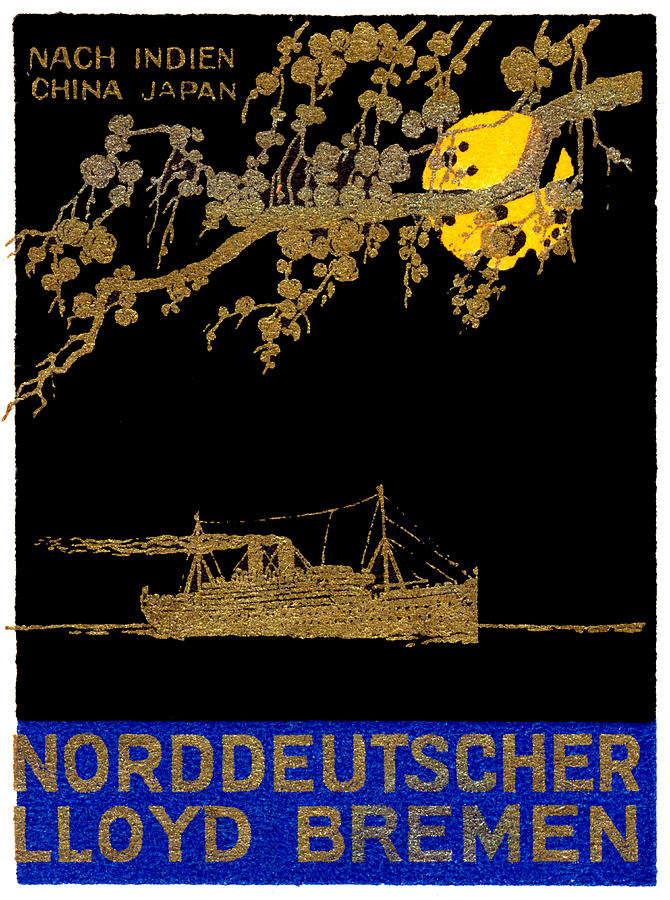 1920 North German Lloyd Ocean Liner Painting by Historic Image
