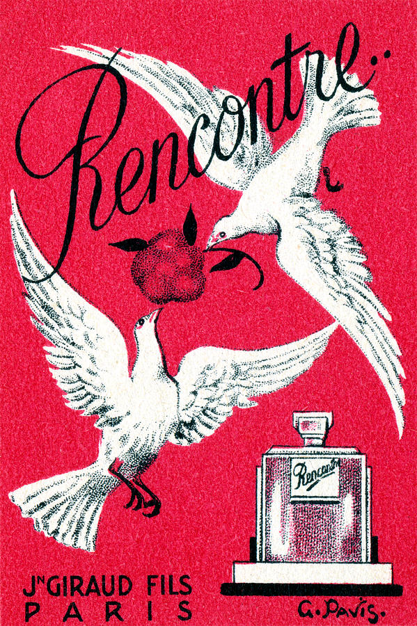 1920 Rencontre Perfume Painting by Historic Image