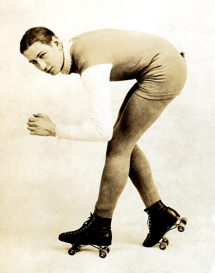 1920 Roller Skater no.1 Photograph by Historic Image