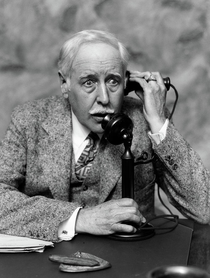 1920s 1930s Businessman On Candlestick Photograph By Vintage Images