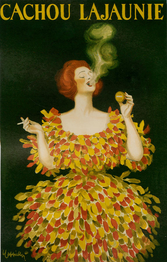 Tobacco Drawing - 1920s France Cachou Lajaunie Poster by The Advertising Archives