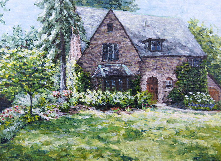 1920's House Painting by Mary Haas - Fine Art America