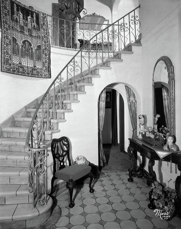 1920s Interior Staircase Wrought Iron Photograph by Vintage Images - Pixels