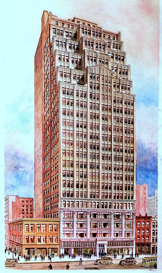 Architecture Painting - 1920s by Nancy Brody