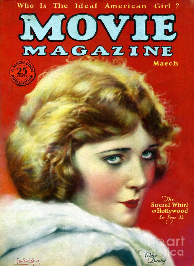 1920s Usa Movie Magazine Magazine Cover Drawing by The ...