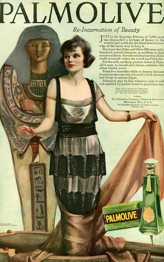Usa Drawing - 1920s Usa Palmolive Magazine Advert by The Advertising Archives