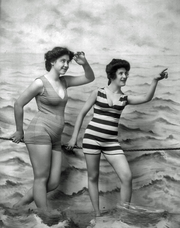 1920s Vintage Bathing Beauties Photograph By Jeff Taylor Fine Art