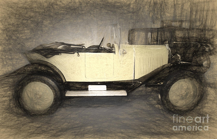 1921 Citroen car Digital Art by Perry Van Munster