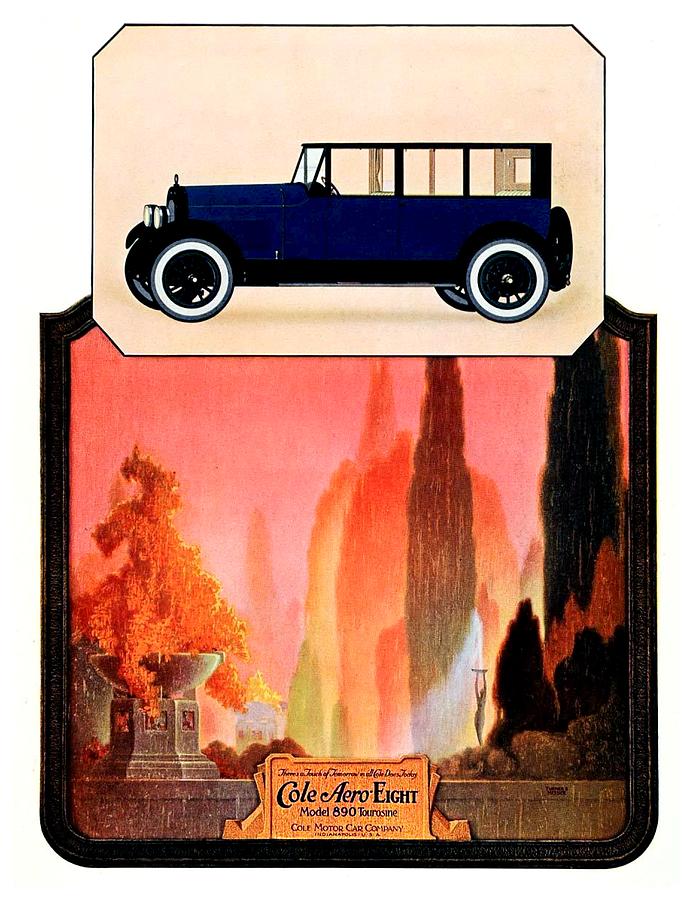 1922 - Cole 890 - Advertisement - Color Digital Art by John Madison