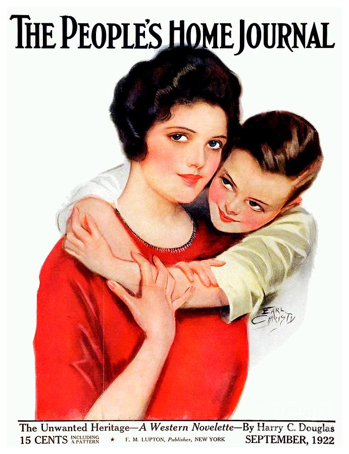 1922 - Peoples Home Journal Magazine Cover - September - Color Digital Art by John Madison