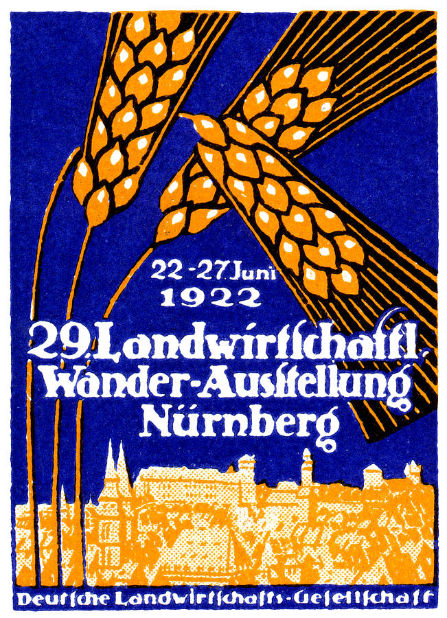 1922 Nuremberg Agricultural Exhibit Painting by Historic Image