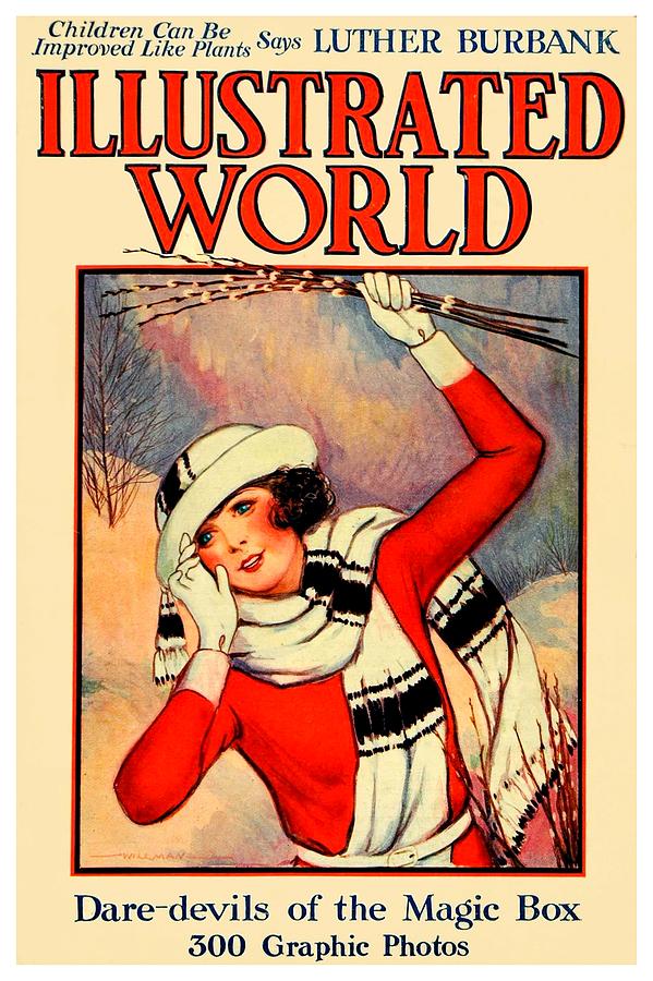 1923 - Illustrated World Magazine Cover - Color Digital Art by John Madison