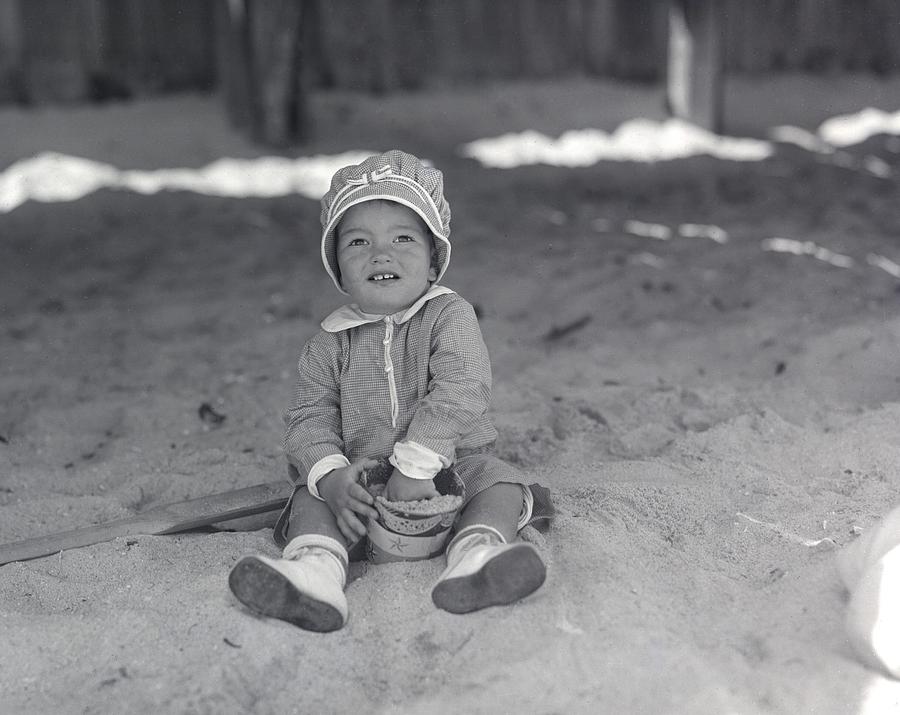 1923 Beach Baby Photograph by William Haggart