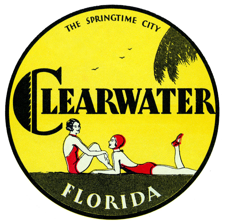 1923 Clearwater Florida Painting by Historic Image