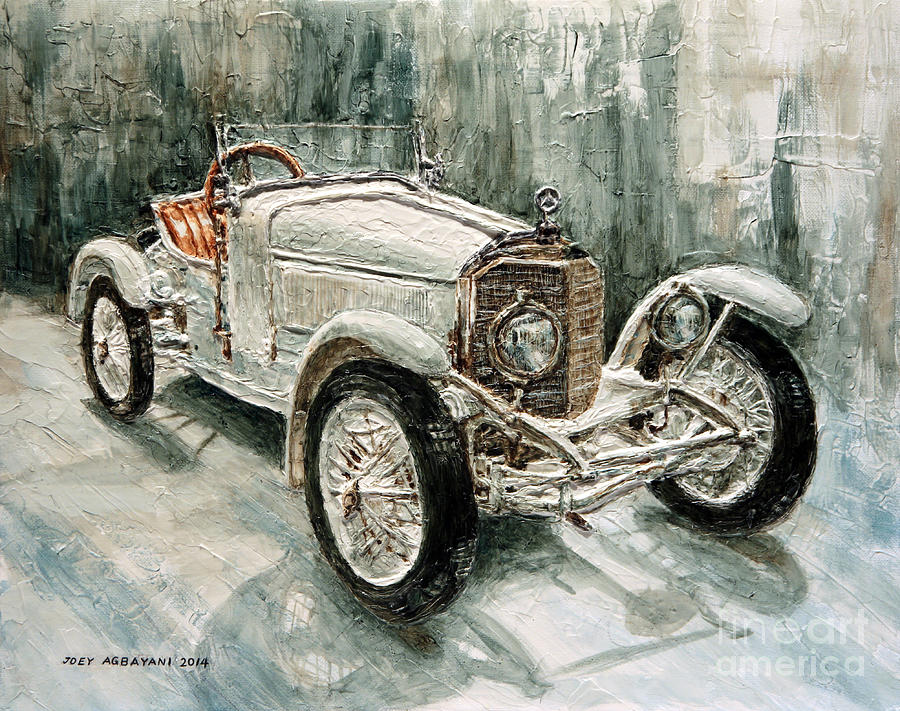1923 Mercedes PS Sport- Zweisitzer Painting by Joey Agbayani