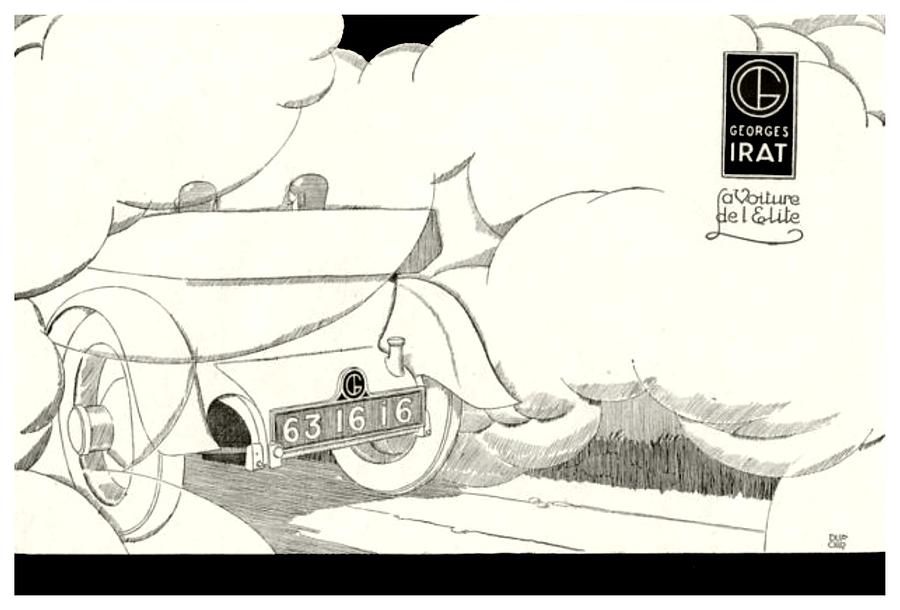 1924 - Georges Irat La Voiture dElite French Automobile Advertisement Digital Art by John Madison