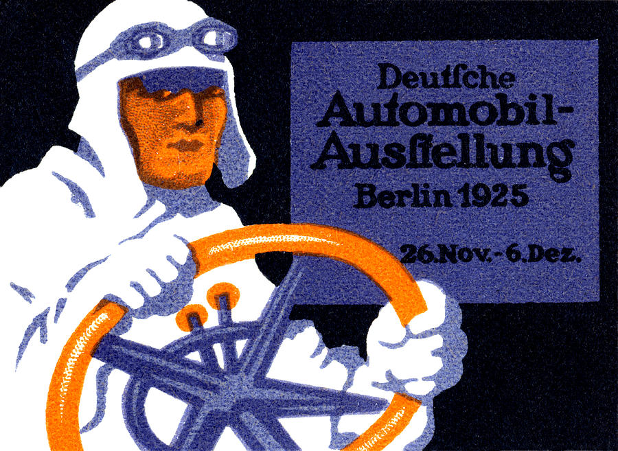 1925 Berlin Car Show Painting by Historic Image