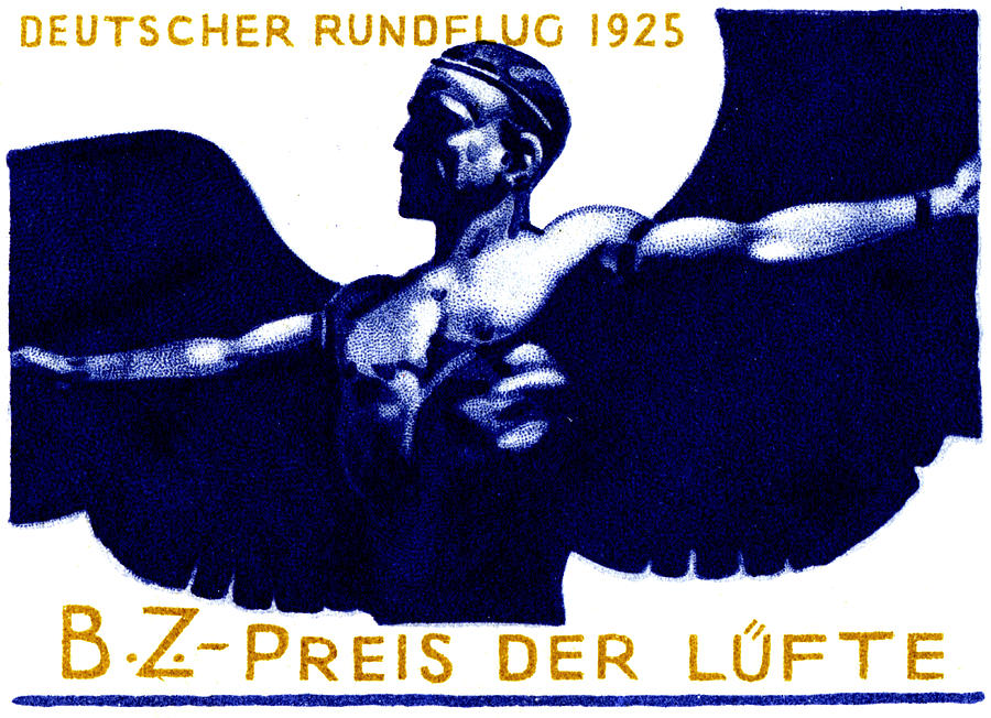 1925 German Air Show Painting by Historic Image