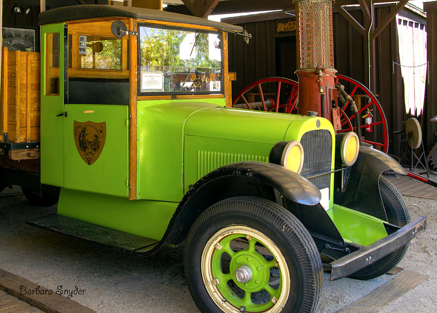 1925 Graham Truck Close Up Photograph by Barbara Snyder