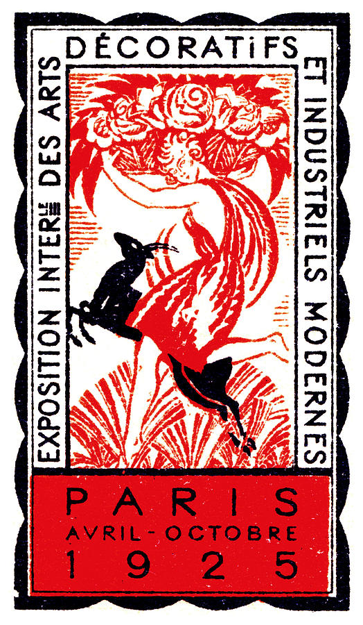 1925 Paris Art Deco Poster Painting by Historic Image