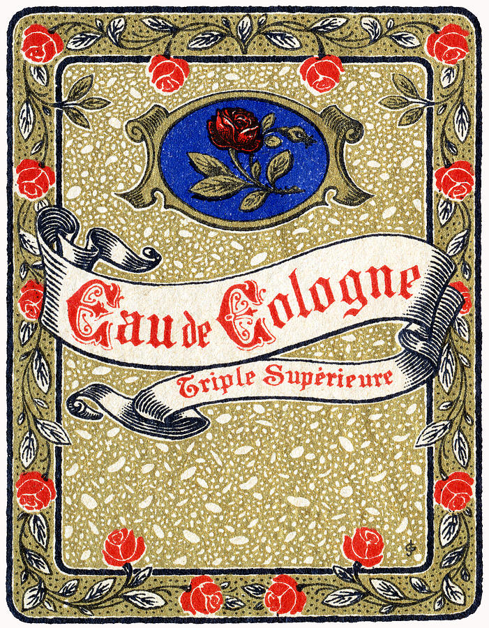 1925 Superior Eau de Cologne perfume Painting by Historic Image