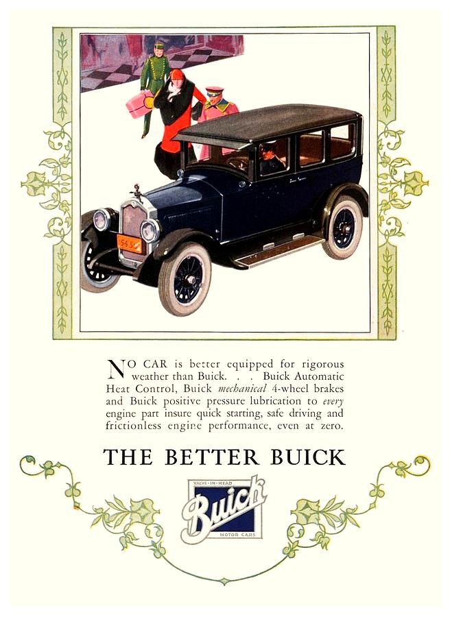 1926 - Buick Automobile Advertisement - Color Digital Art by John Madison