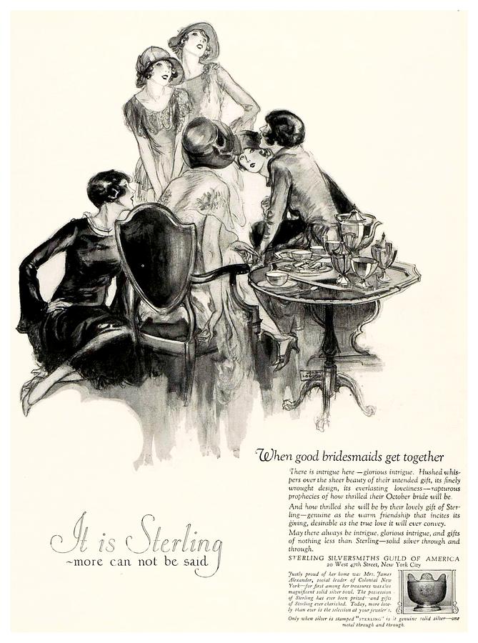 1926 - The Sterling Silversmiths Guild of America Advertisement Digital Art by John Madison