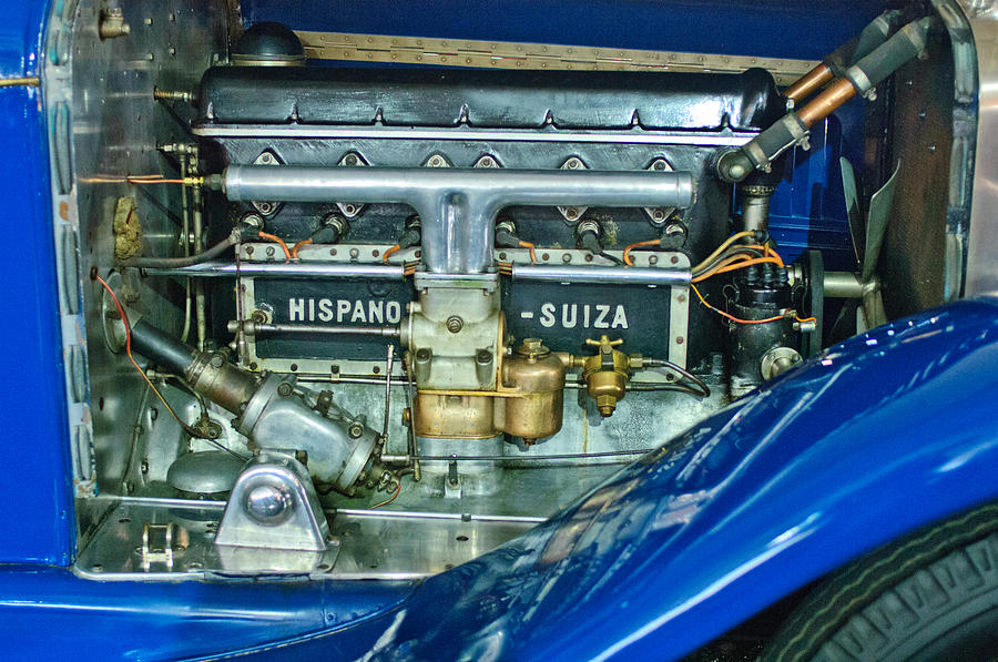 1926 Hispano-Suiza Engine Photograph by Jill Reger