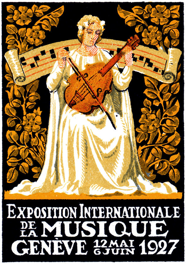 1927 International Music Festival Painting by Historic Image