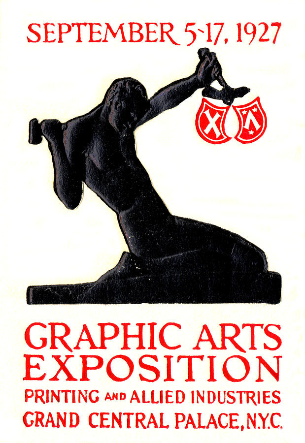 1927 NYC Graphic Arts Expo Painting by Historic Image