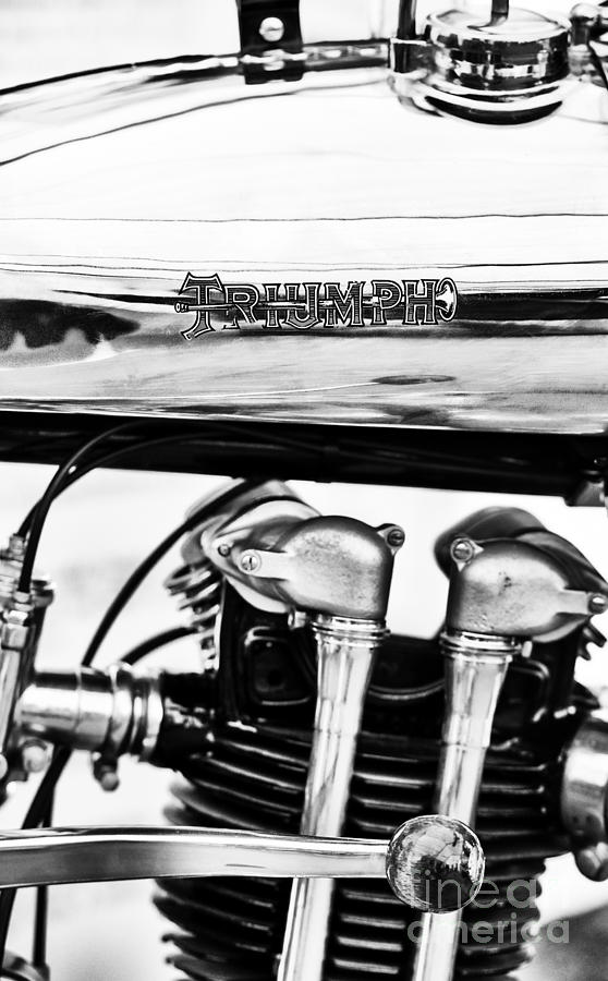 1927 Triumph TT Racer Motorcycle  Photograph by Tim Gainey