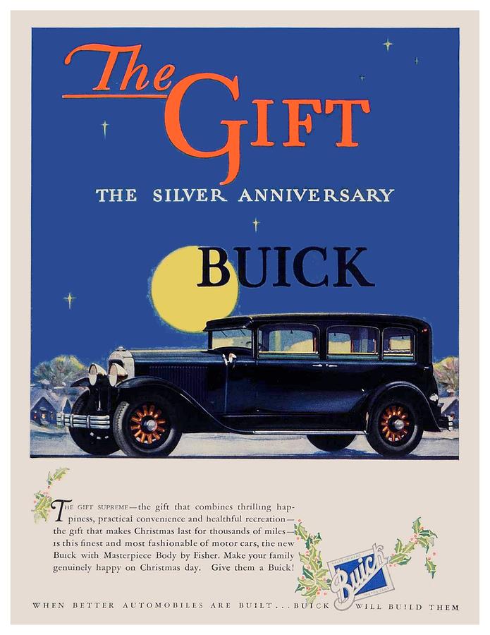 1928 - Buick - Automobile Advertisement - Color Digital Art by John Madison