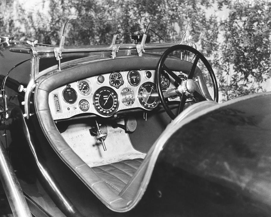 1928 Bentley Dashboard Photograph by Underwood Archives
