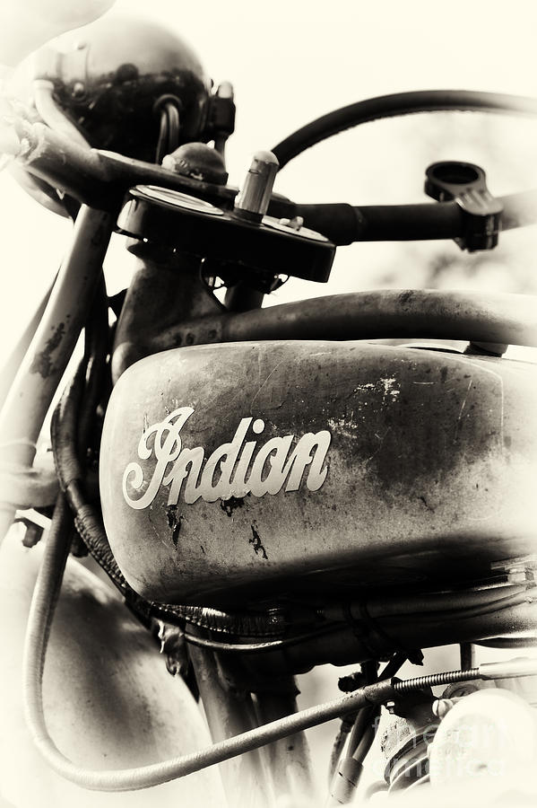 Motorcycle Photograph - 1928 Indian 101 Scout Motorcycle by Tim Gainey